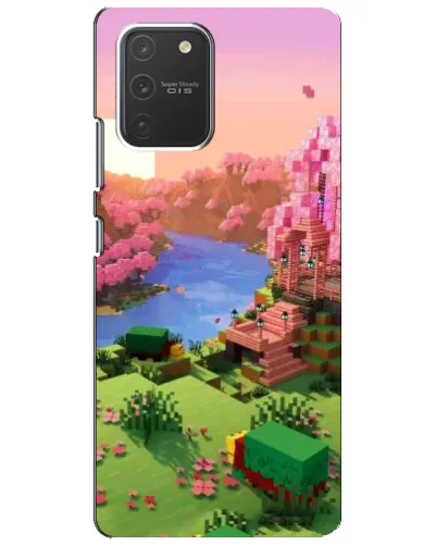 Чехол для Samsung Galaxy S10 Lite с картинкой «Розовое дерево Minecraft» Чехол для Samsung Galaxy S10 Lite с картинкой «Розовое дерево Minecraft»