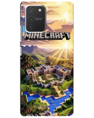 Чехол для Samsung Galaxy S10 Lite с картинкой «Minecraft панорама» Чехол для Samsung Galaxy S10 Lite с картинкой «Minecraft панорама»