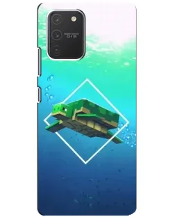 Чехол для Samsung Galaxy S10 Lite с картинкой «Черепаха Minecraft» Чехол для Samsung Galaxy S10 Lite с картинкой «Черепаха Minecraft»