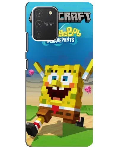 Чехол для Samsung Galaxy S10 Lite с картинкой «Губка Боб Minecraft» Чехол для Samsung Galaxy S10 Lite с картинкой «Губка Боб Minecraft»