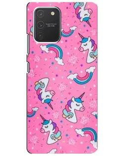 Чехол для Samsung Galaxy S10 Lite с картинкой «Unicorn паттерн розовый» Чехол для Samsung Galaxy S10 Lite с картинкой «Unicorn паттерн розовый»