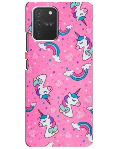 Чехол для Samsung Galaxy S10 Lite с картинкой «Unicorn паттерн розовый» Чехол для Samsung Galaxy S10 Lite с картинкой «Unicorn паттерн розовый»