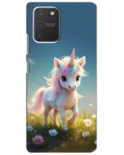Чехол для Samsung Galaxy S10 Lite с картинкой «Единорог на поляне» Чехол для Samsung Galaxy S10 Lite с картинкой «Единорог на поляне»