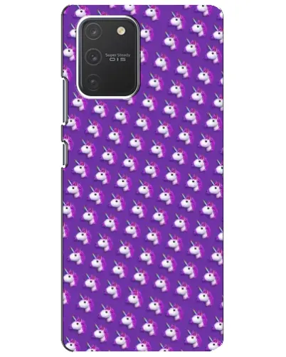 Чехол для Samsung Galaxy S10 Lite с картинкой «Единороги на фиолетовом» Чехол для Samsung Galaxy S10 Lite с картинкой «Единороги на фиолетовом»