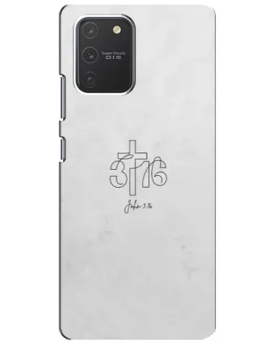 Чехол для Samsung Galaxy S10 Lite с картинкой «Иоанна 3:16 Крест» Чехол для Samsung Galaxy S10 Lite с картинкой «Иоанна 3:16 Крест»