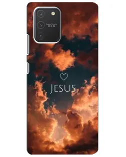Чехол для Samsung Galaxy S10 Lite с картинкой «Сияние Имени Jesus» Чехол для Samsung Galaxy S10 Lite с картинкой «Сияние Имени Jesus»