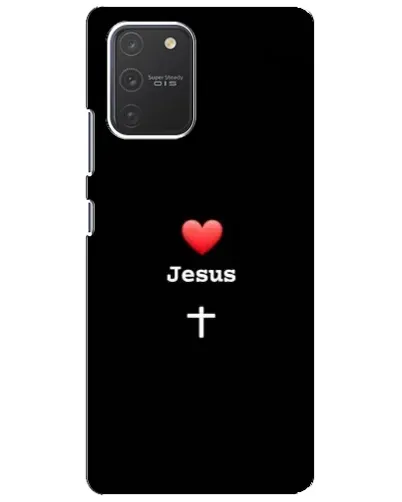 Чехол для Samsung Galaxy S10 Lite с картинкой «Сердце - Jesus» Чехол для Samsung Galaxy S10 Lite с картинкой «Сердце - Jesus»