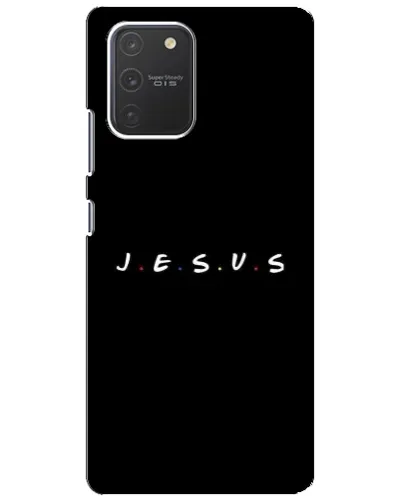 Чехол для Samsung Galaxy S10 Lite с картинкой «Точки веры J.E.S.U.S.» Чехол для Samsung Galaxy S10 Lite с картинкой «Точки веры J.E.S.U.S.»