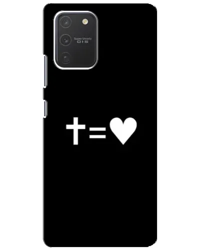 Чехол для Samsung Galaxy S10 Lite с картинкой «Крест и Сердце» Чехол для Samsung Galaxy S10 Lite с картинкой «Крест и Сердце»