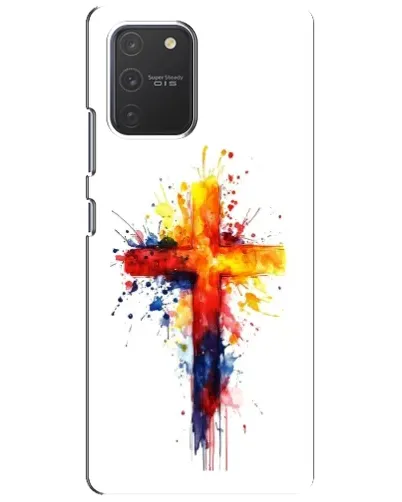 Чехол для Samsung Galaxy S10 Lite с картинкой «Акварельный крест» Чехол для Samsung Galaxy S10 Lite с картинкой «Акварельный крест»