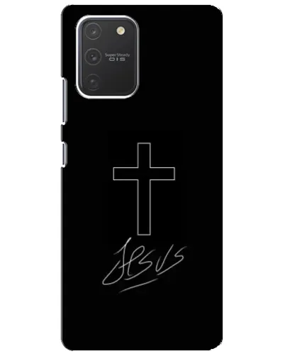 Чехол для Samsung Galaxy S10 Lite с картинкой «Графический крест Jesus» Чехол для Samsung Galaxy S10 Lite с картинкой «Графический крест Jesus»