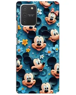 Чехол для Samsung Galaxy S10 Lite с картинкой «Паттерн Микки и Минни»