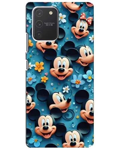 Чехол для Samsung Galaxy S10 Lite с картинкой «Паттерн Микки и Минни»