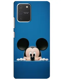 Чехол для Samsung Galaxy S10 Lite с картинкой «Микки выглядывает»