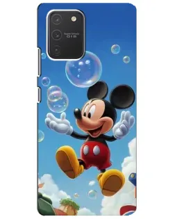 Чехол для Samsung Galaxy S10 Lite с картинкой «Mickey и мыльные пузыри»