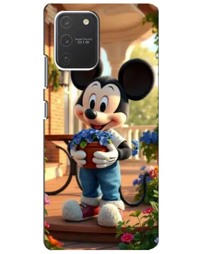 Чехол для Samsung Galaxy S10 Lite с картинкой «Микки садовод»