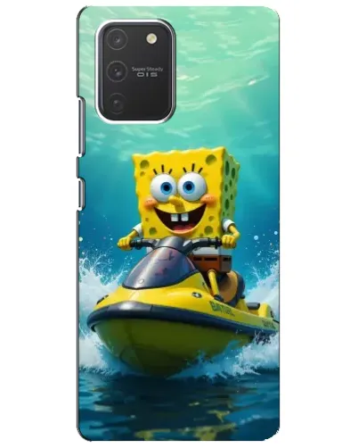 Чехол для Samsung Galaxy S10 Lite с картинкой «Спанч Боб на гидроцикле» Чехол для Samsung Galaxy S10 Lite с картинкой «Спанч Боб на гидроцикле»