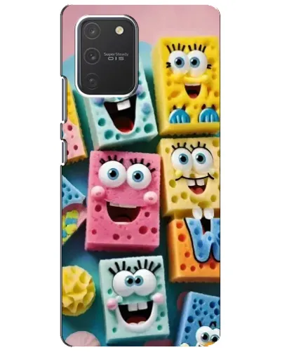 Чехол для Samsung Galaxy S10 Lite с картинкой «Цветные губки» Чехол для Samsung Galaxy S10 Lite с картинкой «Цветные губки»