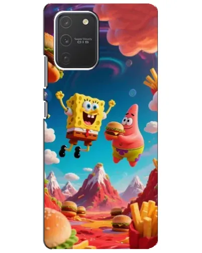 Чехол для Samsung Galaxy S10 Lite с картинкой «Космический фастфуд» Чехол для Samsung Galaxy S10 Lite с картинкой «Космический фастфуд»