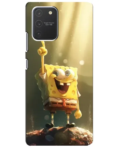 Чехол для Samsung Galaxy S10 Lite с картинкой «Сияющий Спанч Боб» Чехол для Samsung Galaxy S10 Lite с картинкой «Сияющий Спанч Боб»