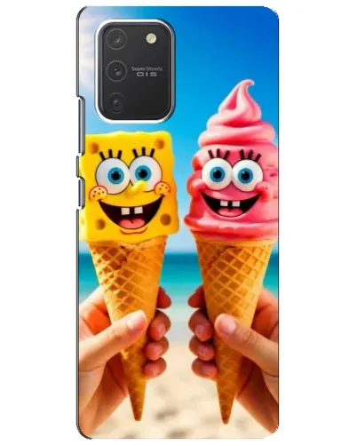 Чехол для Samsung Galaxy S10 Lite с картинкой «Спанч Боб мороженое» Чехол для Samsung Galaxy S10 Lite с картинкой «Спанч Боб мороженое»