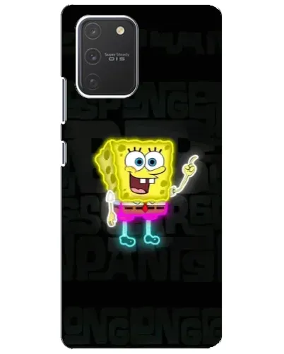 Чехол для Samsung Galaxy S10 Lite с картинкой «Неоновый Губка Боб» Чехол для Samsung Galaxy S10 Lite с картинкой «Неоновый Губка Боб»