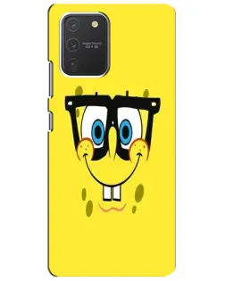 Чехол для Samsung Galaxy S10 Lite с картинкой «Минималистичный Спанч Боб» Чехол для Samsung Galaxy S10 Lite с картинкой «Минималистичный Спанч Боб»