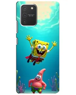 Чехол для Samsung Galaxy S10 Lite с картинкой «Спанч Боб под водой» Чехол для Samsung Galaxy S10 Lite с картинкой «Спанч Боб под водой»