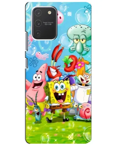 Чехол для Samsung Galaxy S10 Lite с картинкой «Губка Боб и друзья» Чехол для Samsung Galaxy S10 Lite с картинкой «Губка Боб и друзья»