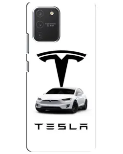 Чехол для Samsung Galaxy S10 Lite с картинкой «Tesla White Style»