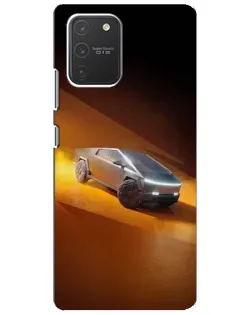 Чехол для Samsung Galaxy S10 Lite с картинкой «Cybertruck в пустыне»