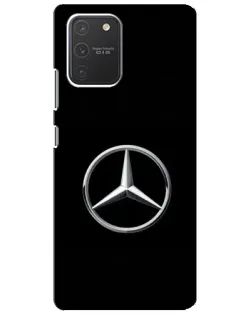 Чехол для Samsung Galaxy S10 Lite с картинкой «Mercedes классический лого»