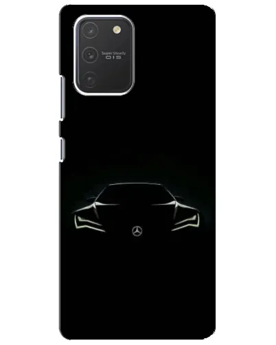 Чехол для Samsung Galaxy S10 Lite с картинкой «Mercedes — силуэт авто» Чехол для Samsung Galaxy S10 Lite с картинкой «Mercedes — силуэт авто»