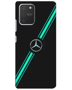 Чехол для Samsung Galaxy S10 Lite с картинкой «Спортивные линии Mercedes» Чехол для Samsung Galaxy S10 Lite с картинкой «Спортивные линии Mercedes»