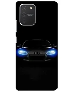 Чехол для Samsung Galaxy S10 Lite с картинкой «Audi в неоне» Чехол для Samsung Galaxy S10 Lite с картинкой «Audi в неоне»