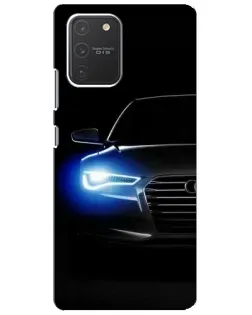 Чехол для Samsung Galaxy S10 Lite с картинкой «Неоновый взгляд Audi» Чехол для Samsung Galaxy S10 Lite с картинкой «Неоновый взгляд Audi»