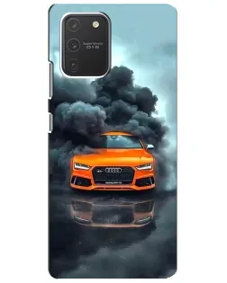 Чехол для Samsung Galaxy S10 Lite с картинкой «Audi в облаках дыма» Чехол для Samsung Galaxy S10 Lite с картинкой «Audi в облаках дыма»