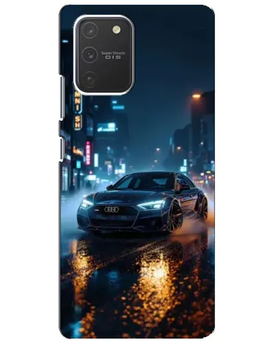 Чехол для Samsung Galaxy S10 Lite с картинкой «Ночной город и Audi» Чехол для Samsung Galaxy S10 Lite с картинкой «Ночной город и Audi»