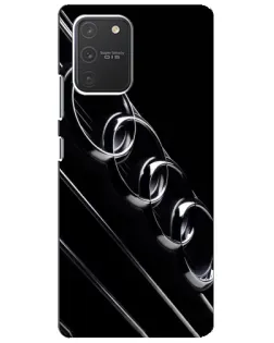 Чехол для Samsung Galaxy S10 Lite с картинкой «Audi — абстрактные кольца» Чехол для Samsung Galaxy S10 Lite с картинкой «Audi — абстрактные кольца»