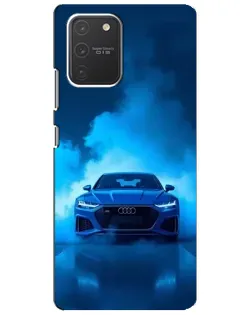 Чехол для Samsung Galaxy S10 Lite с картинкой «Audi — голубая энергия» Чехол для Samsung Galaxy S10 Lite с картинкой «Audi — голубая энергия»