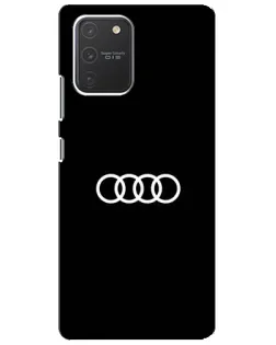 Чехол для Samsung Galaxy S10 Lite с картинкой «Audi White Logo» Чехол для Samsung Galaxy S10 Lite с картинкой «Audi White Logo»