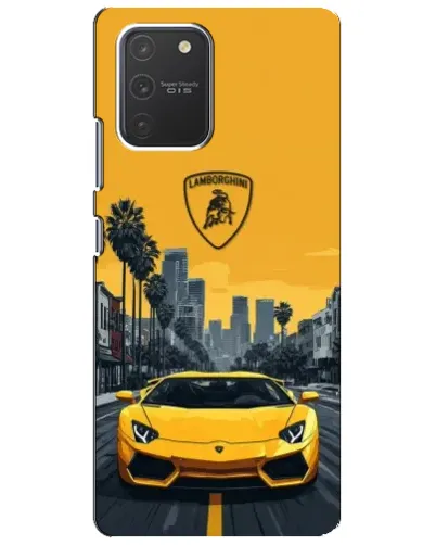 Чехол для Samsung Galaxy S10 Lite с картинкой «Желтый Lamborghini город» Чехол для Samsung Galaxy S10 Lite с картинкой «Желтый Lamborghini город»