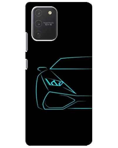 Чехол для Samsung Galaxy S10 Lite с картинкой «Голубой силуэт Lamborghini» Чехол для Samsung Galaxy S10 Lite с картинкой «Голубой силуэт Lamborghini»