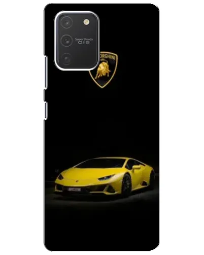 Чехол для Samsung Galaxy S10 Lite с картинкой «Lamborghini желтый акцент» Чехол для Samsung Galaxy S10 Lite с картинкой «Lamborghini желтый акцент»