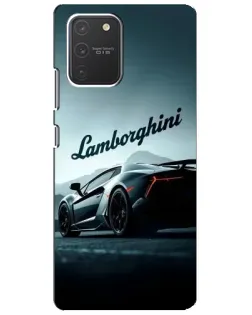 Чехол для Samsung Galaxy S10 Lite с картинкой «Классическая надпись Lamborghini»