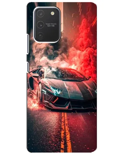 Чехол для Samsung Galaxy S10 Lite с картинкой «Lamborghini красный дым» Чехол для Samsung Galaxy S10 Lite с картинкой «Lamborghini красный дым»