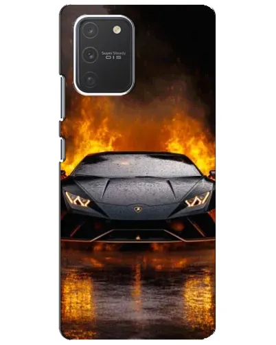 Чехол для Samsung Galaxy S10 Lite с картинкой «Lamborghini в огне» Чехол для Samsung Galaxy S10 Lite с картинкой «Lamborghini в огне»