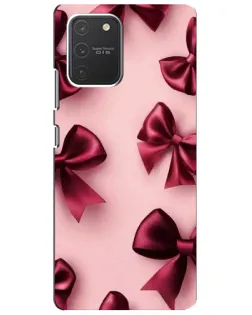 Чехол для Samsung Galaxy S10 Lite с картинкой «Бордовый атлас»