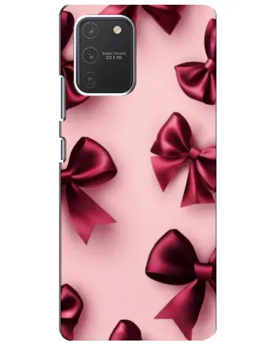 Чехол для Samsung Galaxy S10 Lite с картинкой «Бордовый атлас»