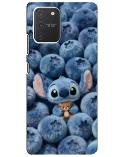 Чехол для Samsung Galaxy S10 Lite с картинкой «Стич и голубика» Чехол для Samsung Galaxy S10 Lite с картинкой «Стич и голубика»